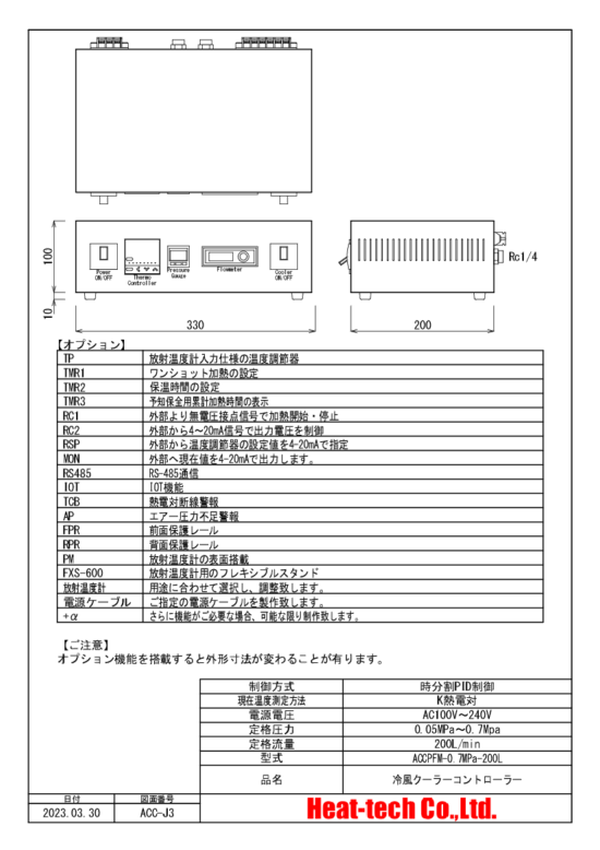 圧力計・流量計搭載型　ACCPFM